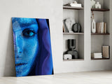 Woman Portrait Glass Wall Art.