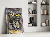 Owl Glass Wall Art.