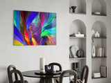 Colorful Patterns Glass Wall Art.