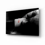 Cuadro de cristal Cartas de juego - 72x46 cm