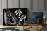 Jazz Blues Music Glass Wall Art.