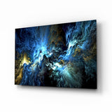 Tableau en verre Bleu cosmique - 72x46 cm