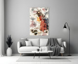 Tortoise Trainer Illustration Glass Wall Art.