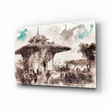 Illustration d'Uskudar Impression sur verre