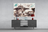 Uskudar Illustration Glass Wall Art.