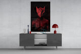 Darko Red Glass Wall Art.