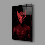 Darko Red Glass Wall Art.