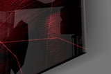 Darko Red Glass Wall Art.