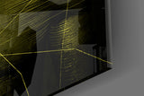 Darko Yellow Glass Wall Art.