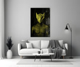 Darko Yellow Glass Wall Art.