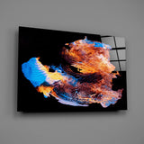 Abstract Stamps Glass Wall Art.