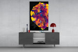 Dance of Colors Glass Wall Art.