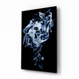 Tableau en verre Abstrait gris - 72x46 cm