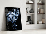 Abstract Gray Glass Wall Art.