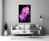 Abstract Purple Glass Wall Art.