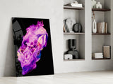 Abstract Purple Glass Wall Art.