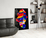 Colored Drift Glass Wall Art.