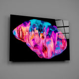 Abstract Pink Glass Wall Art.
