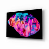 Abstract Pink Glass Wall Art - 72x46 cm