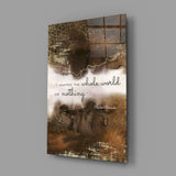 Bukowski Quotes Glass Wall Art.