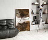 Bukowski Quotes Glass Wall Art.