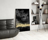 Words Glass Wall Art.