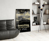 Words Glass Wall Art.