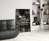 Words Glass Wall Art.