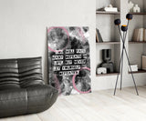 Angelou Words Glass Wall Art.