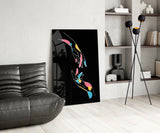 Abstract Colorful Hands Glass Wall Art.