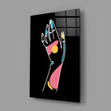 Abstract Colorful Hand Glass Wall Art.