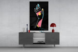 Abstract Colorful Hand Glass Wall Art.