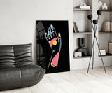 Abstract Colorful Hand Glass Wall Art.