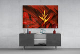 Red Leaves Glass Wall Art.