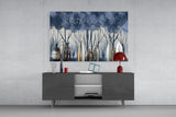 Vases and Trees Glass Wall Art.
