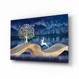 Magic Deer Glass Wall Art.