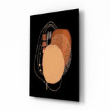 Quadro in vetro Astratto nero - 72x46 cm