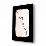 Quadro in vetro Distinzione astratta - 72x46 cm