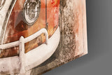 Vosvos Minibus Glass Wall Art.