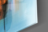 Abstract Silhouette Glass Wall Art.