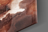 Abstract Earth Glass Wall Art.