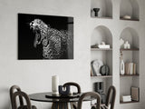 Leopard Glass Wall Art.
