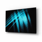 Blaue Lichter Glasbild - 72x46 cm