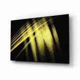 Yellow Lights Glass Wall Art.
