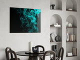 Green Smoke Glass Wall Art.