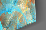 Colored Nets Glass Wall Art.