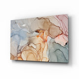 Glasbild Zartes Marmormuster - 72x46 cm