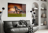 Nobility of Horse Glass Wall Art.