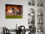 Nobility of Horse Glass Wall Art.