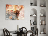 Eiffel Glass Wall Art.